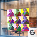 Ludwig Van Beethoven Pop Art Raamsticker<br><div class="desc">Beethoven (1770-1827) was een klassieke en Romantische componist en pianist</div>