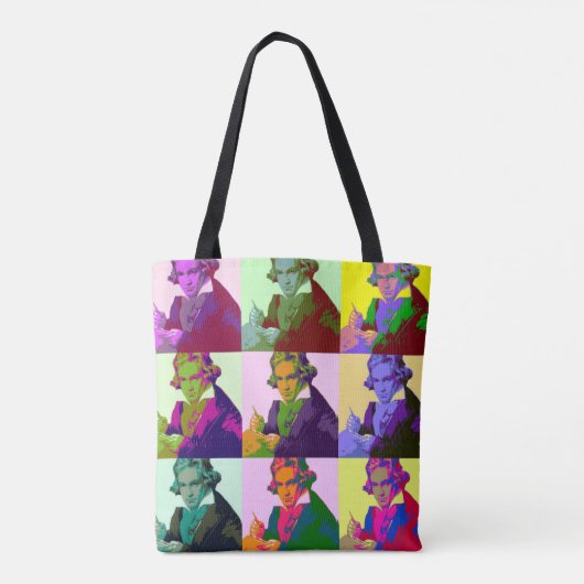 Ludwig Van Beethoven Pop Art  Tote Bag (Achterkant)