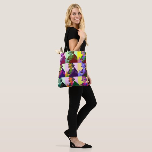 Ludwig Van Beethoven Pop Art Tote Bag (Op model)