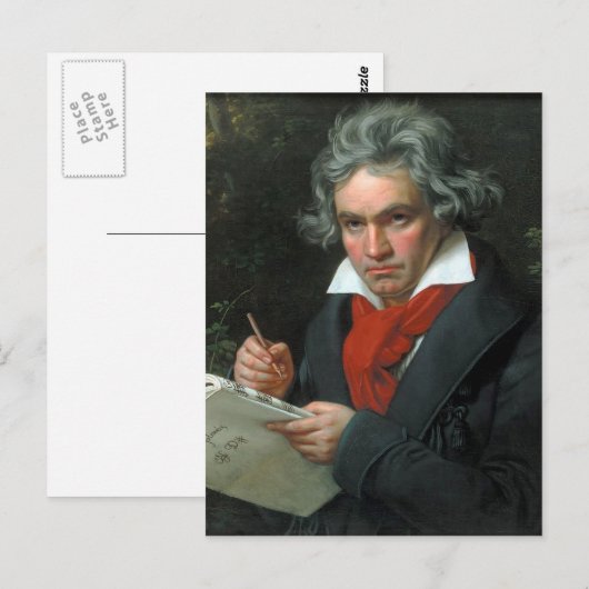 Ludwig van Beethoven Portrait Briefkaart (Voorkant / Achterkant)