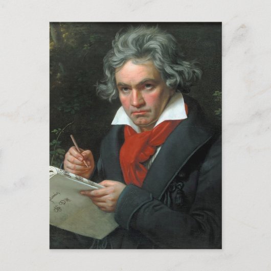 Ludwig van Beethoven Portrait Briefkaart (Voorkant)