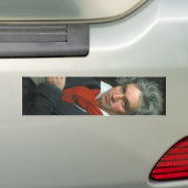 Ludwig van Beethoven Portrait Bumpersticker (Op auto)