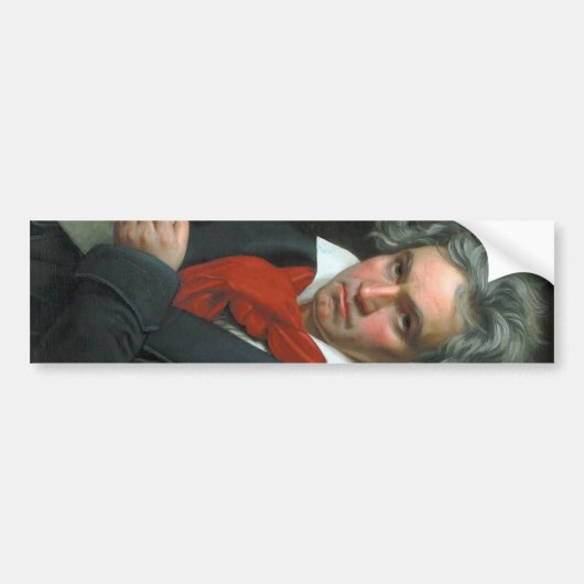 Ludwig van Beethoven Portrait Bumpersticker (Voorkant)