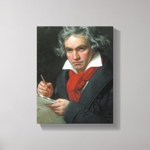 Ludwig van Beethoven Portrait Canvas Afdruk