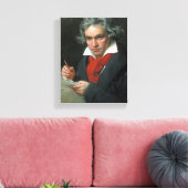 Ludwig van Beethoven Portrait Canvas Afdruk (Insitu (Woonkamer))
