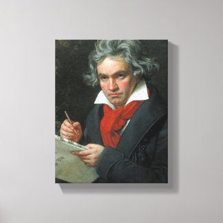 Ludwig van Beethoven Portrait Canvas Afdruk
