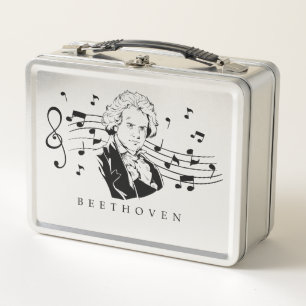 Ludwig van Beethoven Portrait en Bust met noten