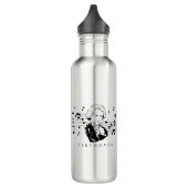 Ludwig van Beethoven Portrait en Bust met noten Waterfles (Links)