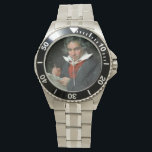 Ludwig van Beethoven Portrait Horloge<br><div class="desc">Geweldig portret van Ludwig van Beethoven door Joseph Karl Stieler, 1820. Geweldig kunstportret voor klassieke muziekliefhebbers.</div>