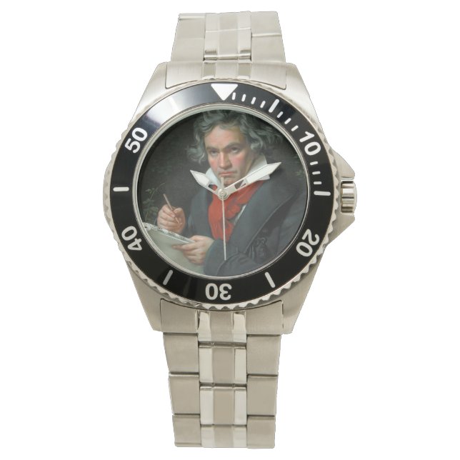 Ludwig van Beethoven Portrait Horloge (Voorkant)