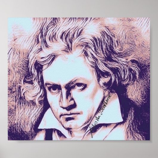 Ludwig van Beethoven Portrait Joseph Karl Stieler Poster (Voorkant)