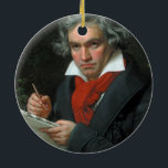 Ludwig van Beethoven Portrait Keramisch Ornament<br><div class="desc">Geweldig portret van Ludwig van Beethoven door Joseph Karl Stieler,  1820. Geweldig  kunstportret voor klassieke muziekliefhebbers.</div>