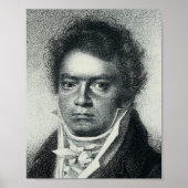 Ludwig Van Beethoven Portrait Poster (Voorkant)
