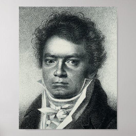 Ludwig Van Beethoven Portrait Poster (Voorkant)