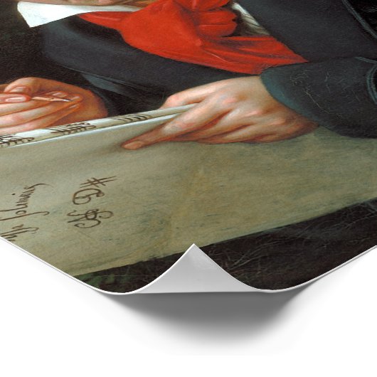 Ludwig van Beethoven Portrait Poster (Hoek)