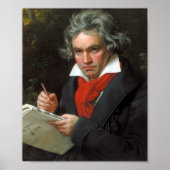 Ludwig van Beethoven Portrait Poster (Voorkant)