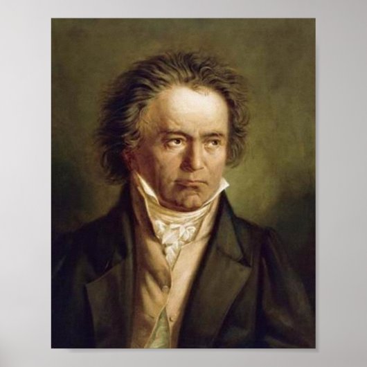 Ludwig Van Beethoven Portrait Poster (Voorkant)