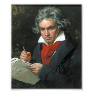 Ludwig van Beethoven Portret Foto Afdruk