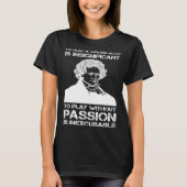Ludwig van Beethoven Portret Pianisten Pianospeler T-shirt (Voorkant)