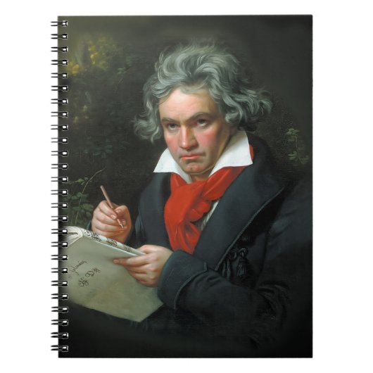 Ludwig van Beethoven Portret Vintage Notitieboek (Voorkant)