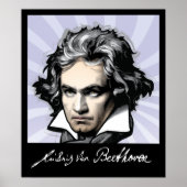 Ludwig van Beethoven Poster (Voorkant)