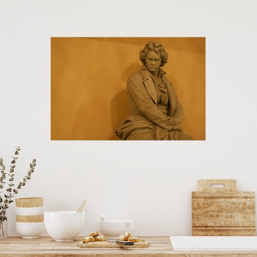 Ludwig van Beethoven Poster (Keuken)