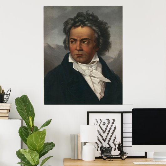 Ludwig van Beethoven Poster (Thuiskantoor)