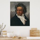 Ludwig van Beethoven Poster (Keuken)