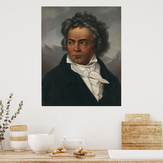 Ludwig van Beethoven Poster (Keuken)