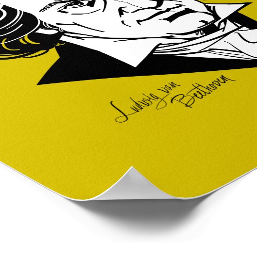 Ludwig van Beethoven Poster (Hoek)