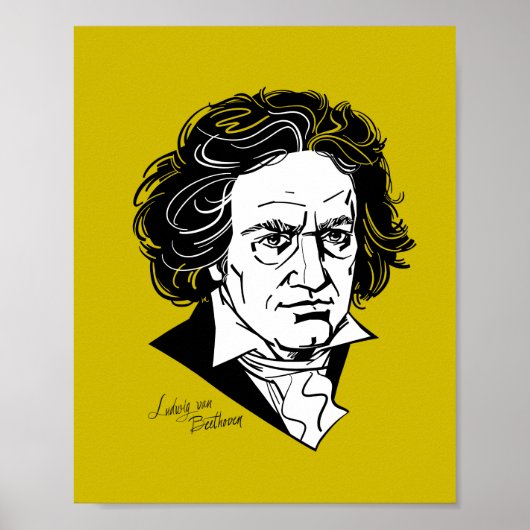Ludwig van Beethoven Poster (Voorkant)