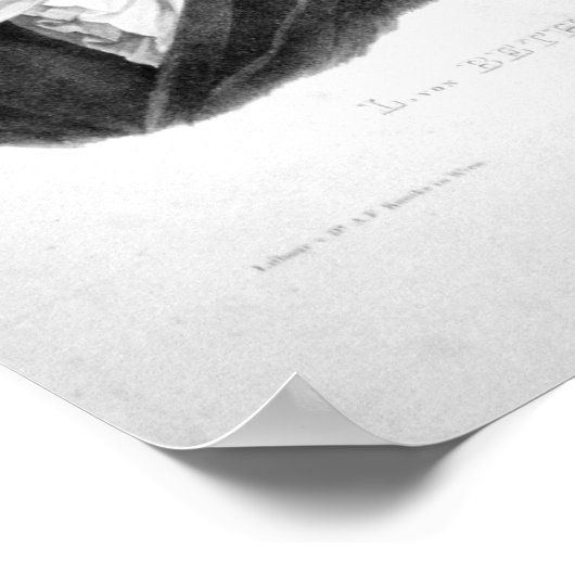 Ludwig van Beethoven Poster (Hoek)