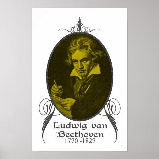 Ludwig van Beethoven Poster (Voorkant)