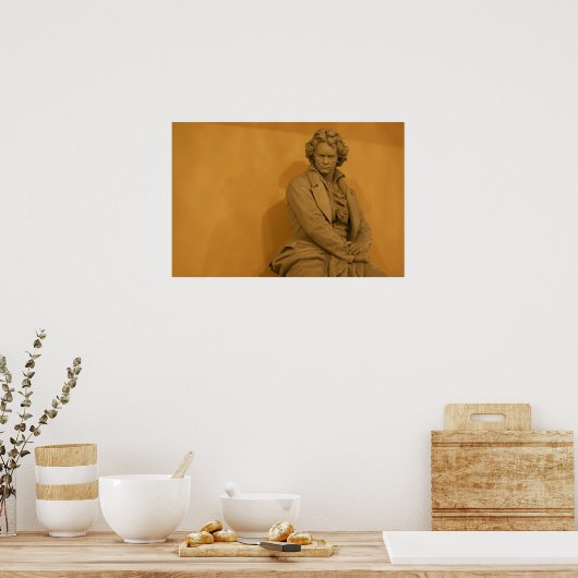 Ludwig van Beethoven Poster (Keuken)