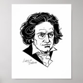Ludwig van Beethoven Poster (Voorkant)