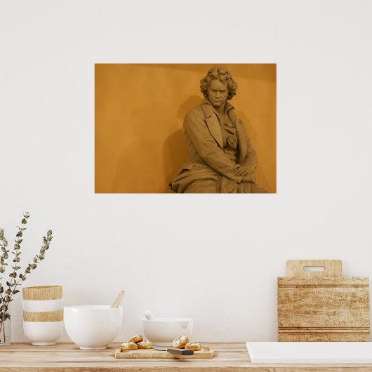 Ludwig van Beethoven Poster (Keuken)