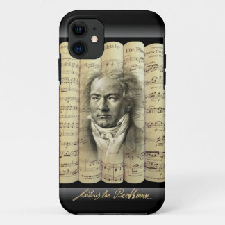 Ludwig van Beethoven~Rolled klassikaal blad Music~ Case-Mate iPhone Case