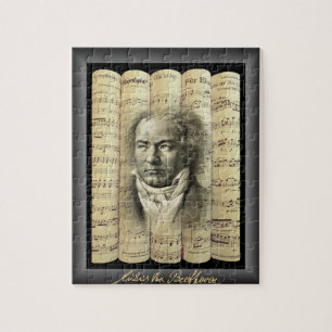 Ludwig van Beethoven~Rolled klassikaal blad Music~ Legpuzzel