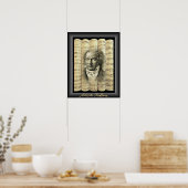 Ludwig van Beethoven~Rolled klassikaal blad Music~ Poster (Keuken)