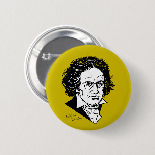 Ludwig van Beethoven Ronde Button 5,7 Cm