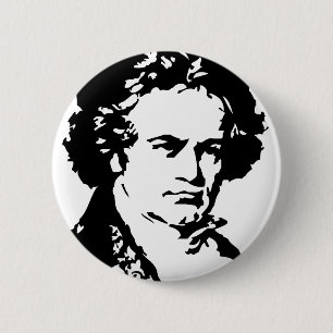 Ludwig van Beethoven Ronde Button 5,7 Cm