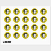 Ludwig van Beethoven Ronde Sticker (Vel)