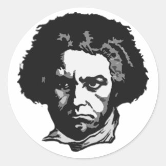 Ludwig Van Beethoven Ronde Sticker