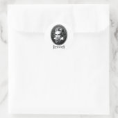 Ludwig van Beethoven Ronde Sticker (Tas)