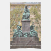 Ludwig Van Beethoven standbeeld Theedoek (Verticaal)