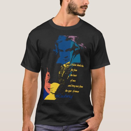 Ludwig van Beethoven T-shirt (Voorkant)