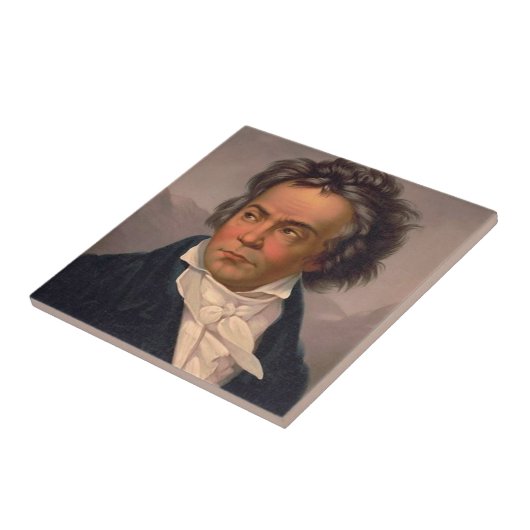Ludwig Van Beethoven Tegeltje (Zijkant)