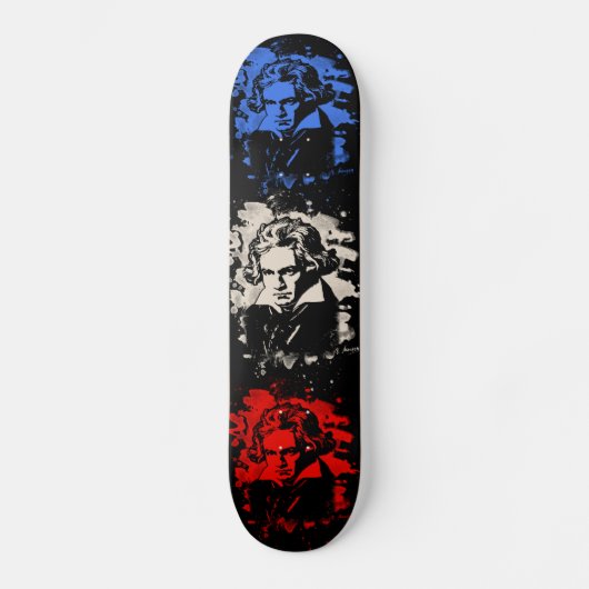 Ludwig Van Beethoven Tribute - bleached Skateboard (Voorkant)