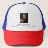 Ludwig van Beethoven Trucker Pet (Voorkant)