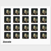 Ludwig van Beethoven Vierkante Sticker (Vel)